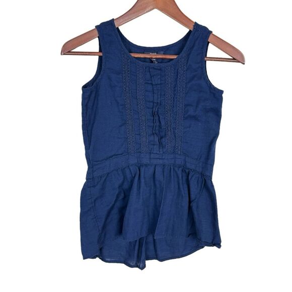 Gap Kids Navy Blue Sleeveless Tunic Tank Girls Large - Picture 1 of 4
